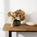 15.35" Artificial Fan Palm Leaf Stem Bundle -Beige (pack of 6) - XAB801-CR