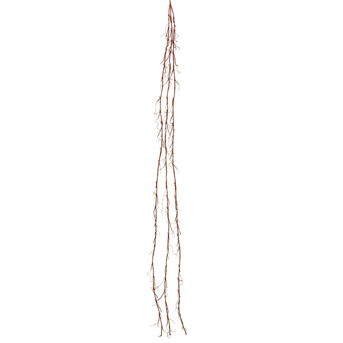 6' Glittered Artificial Plastic Twig Garland -Red (pack of 6) - XAG099-RE