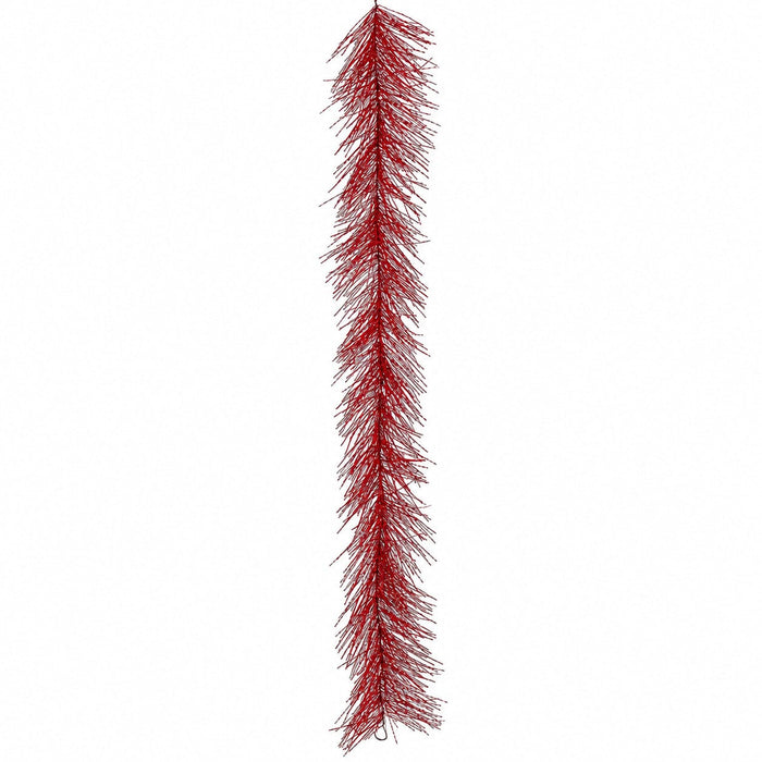 6' Tinsel Artificial Garland -Red (Pack of 8) - XAG226-RE