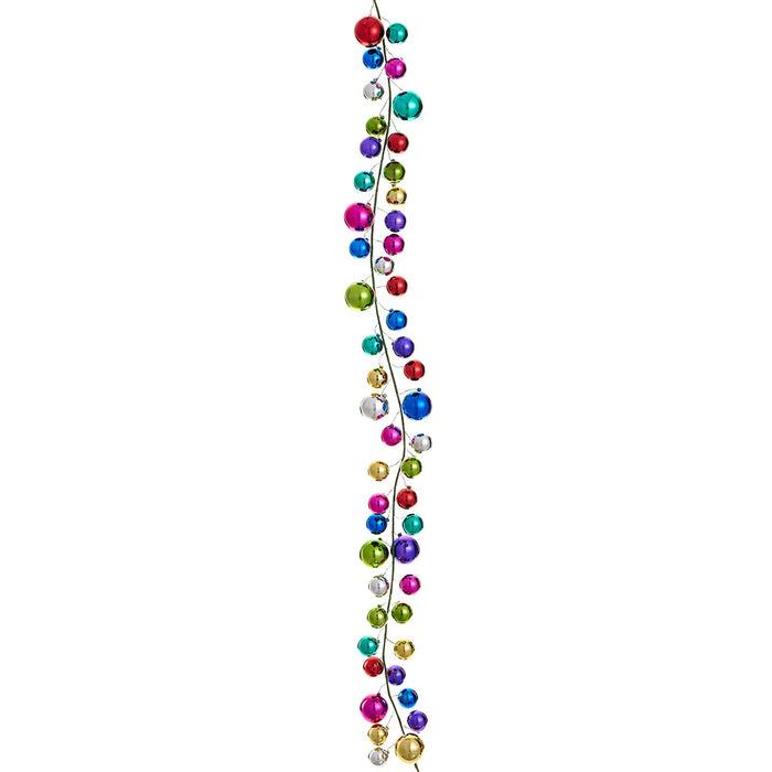 6' Plastic Ball Christmas Garland -Mixed Colors - XAG901-MX