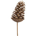 10" Artificial Pinecone Stem Pick -Gray (Pack of 12) - XAK532-GY