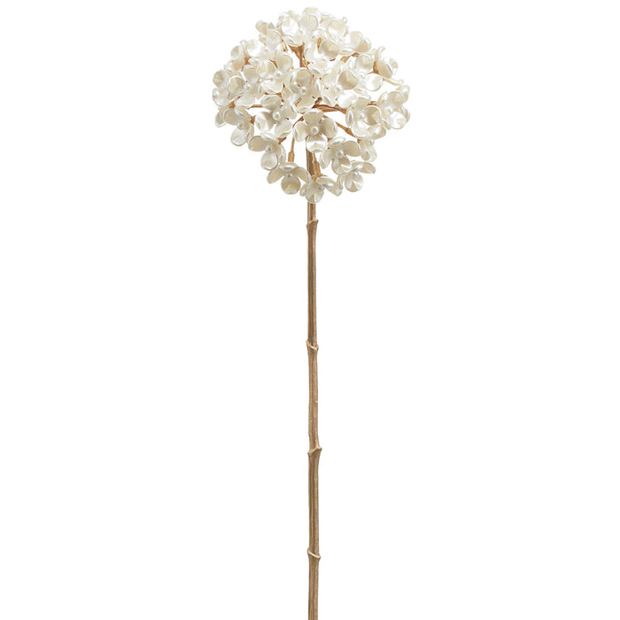 27" Artificial Allium Flower Stem -Pearl (Pack of 12) - XAQ013-PEA