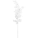 49" Lace Italian Ruscus Leaf Silk Stem -White (Pack of 12) - XAQ044-WH