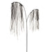53" Lace Tassel Leaf Silk Stem -Black (Pack of 12) - XAQ046-BK
