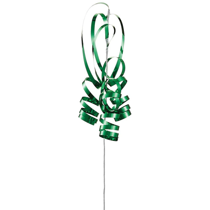 21" Tinsel Stem -Green (Pack of 12) - XAQ055-GR