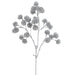 17" Glittered Artificial Thistle Flower Stem -Silver (Pack of 24) - XAQ057-SI