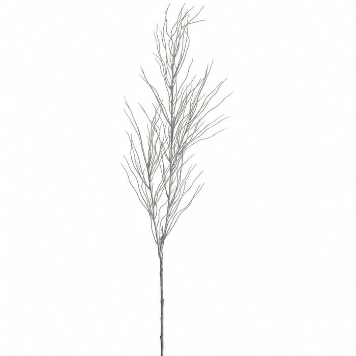 51" Glittered Artificial Twig Stem -Silver (Pack of 12) - XAQ074-SI