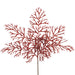 26.5" Glittered Artificial Staghorn Fern Stem -Red (Pack of 12) - XAQ075-RE
