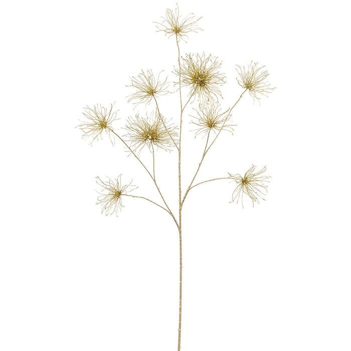 51.5" Glittered Metallic Artificial Pine Stem -Champagne (Pack of 6) - XAQ079-CN