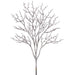 37.5" Glittered Artificial Twig Stem Bundle -Silver (Pack of 6) - XAQ095-SI