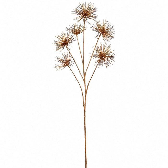 38" Metallic Artificial Anemone Seed Flower Stem -Copper (Pack of 8) - XAQ105-CP