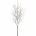 46" Flocked Artificial Twig Stem -White/Brown (Pack of 12) - XAQ106-WH/BR
