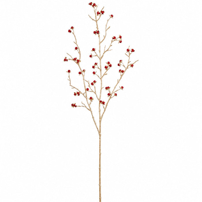 37" Artificial Berry Stem -Red (Pack of 12) - XAQ109-RE