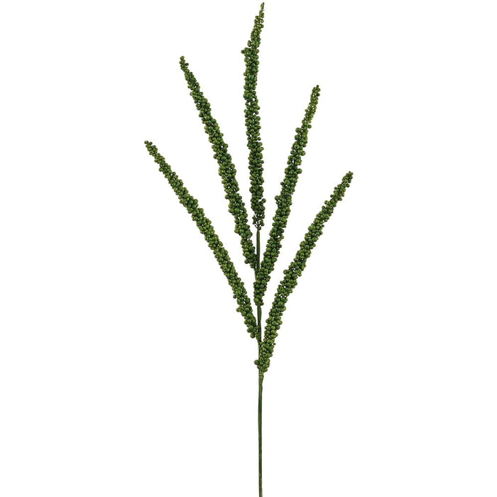 32" Artificial Foxtail Berry Stem -Green (Pack of 24) - XAQ111-GR
