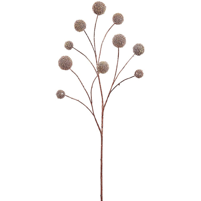 35" Metallic Artificial Ball Stem -Mauve (Pack of 12) - XAQ113-MV