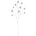 35" Metallic Artificial Ball Stem -White (Pack of 12) - XAQ113-WH