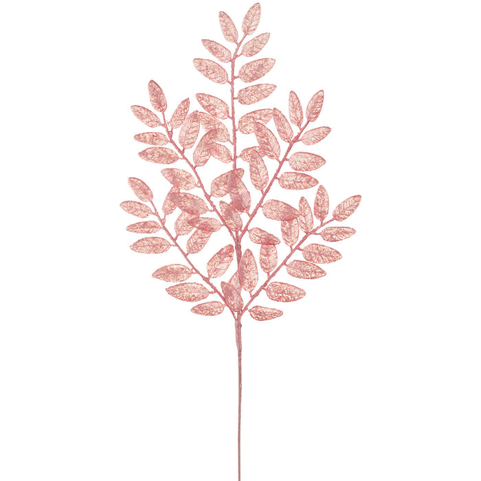 22" Pearlized Artificial Honey Locust Leaf Stem -Pink (Pack of 36) - XAQ115-PK