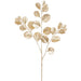 26" Glittered Eucalyptus Leaf Artificial Stem -Gold (Pack of 36) - XAQ120-GO