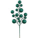 21" Glittered Artificial Ball Stem -Green (Pack of 12) - XAQ130-GR
