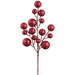 21" Glittered Artificial Ball Stem -Red (Pack of 12) - XAQ130-RE