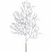 21" Flocked Artificial Twig Stem -White/Brown (Pack of 36) - XAQ131-WH