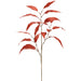 24" Metallic Artificial Eucalyptus Leaf Stem -Red (Pack of 24) - XAQ133-RE