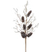 32" Flocked Artificial Pinecone Twig Stem -Brown (Pack of 8) - XAQ144-BR