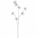 30" Beaded Artificial Blossom Flower Stem -Silver (Pack of 12) - XAQ161-SI