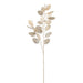 34" Metallic Lunaria Leaf Artificial Stem -Champagne (Pack of 12) - XAQ164-CN