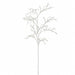 31.5" Glittered Staghorn Fern Artificial Stem -White (Pack of 12) - XAQ176-WH