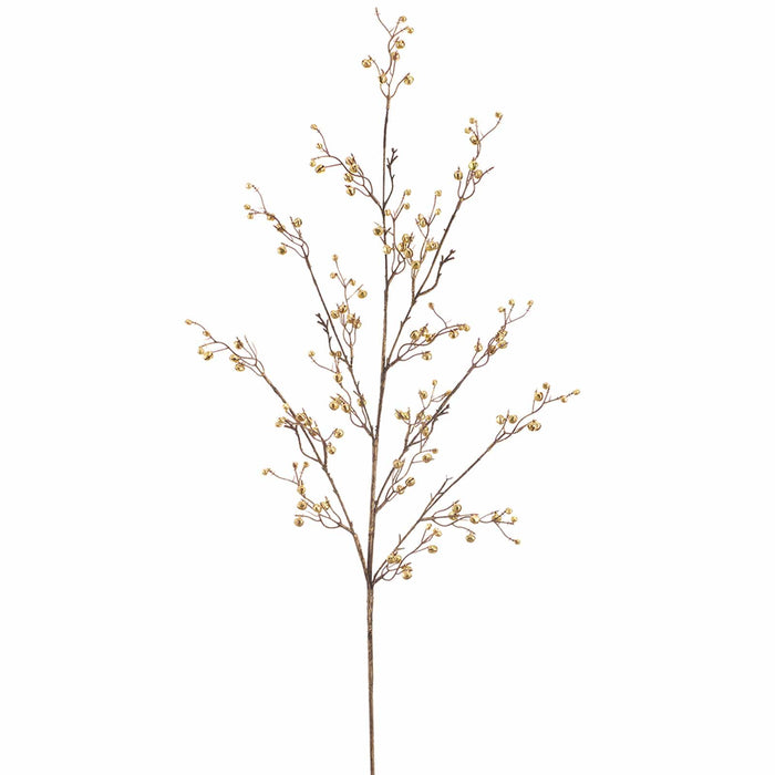 45" Jingle Bell Artificial Stem -Gold (Pack of 12) - XAQ179-GO