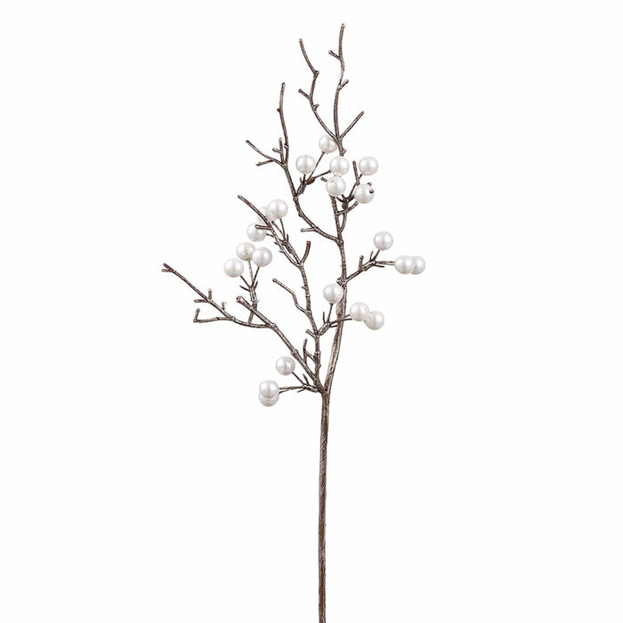 15" Pearl Artificial Twig Stem -Pearl (Pack of 12) - XAQ180-PEA