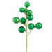 15" Plastic Ball Artificial Stem -Green (Pack of 12) - XAQ185-GR