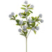 27" Tinsel & Ball Artificial Stem -Silver (Pack of 12) - XAQ199-SI