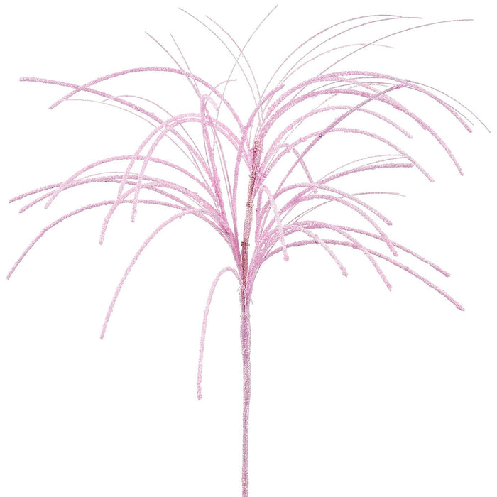 26" Glittered Artificial Grass Stem -Pink (Pack of 12) - XAQ202-PK