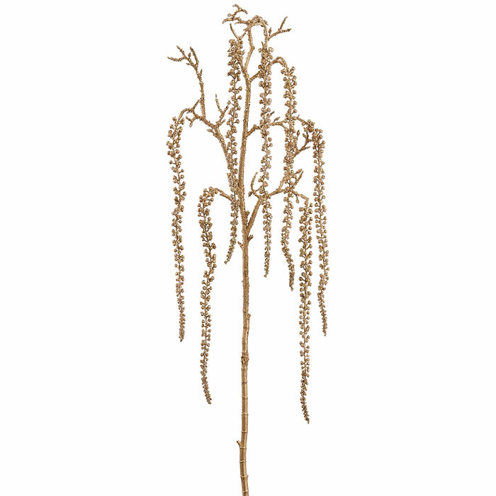 43" Hanging Beaded Artificial Sedum Stem -Gold (Pack of 6) - XAQ235-GO