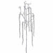 43" Hanging Beaded Artificial Sedum Stem -Silver (Pack of 6) - XAQ235-SI
