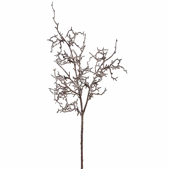 29" Iced Artificial Twig Stem -Brown (Pack of 12) - XAQ244-BR