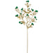 27" Glittered Faux Berry Stem -Green (Pack of 12) - XAQ253-GR