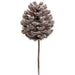 7" Plastic Pinecone Artificial Stem -Brown/Gray (Pack of 24) - XAQ263-BR/GY