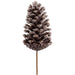 9" Plastic Pinecone Artificial Stem -Brown/Gray (Pack of 12) - XAQ265-BR/GY
