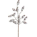29" Flocked Artificial Pinecone Stem -Brown/White (Pack of 6) - XAQ313-BR/WH