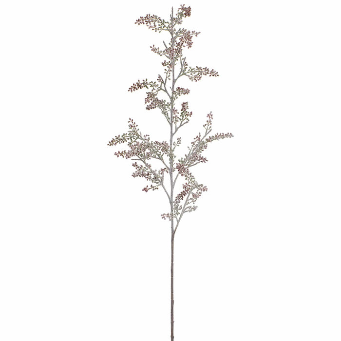 43" Flocked Artificial Sedum Stem -Burgundy/Green (Pack of 12) - XAQ384-BU/GR