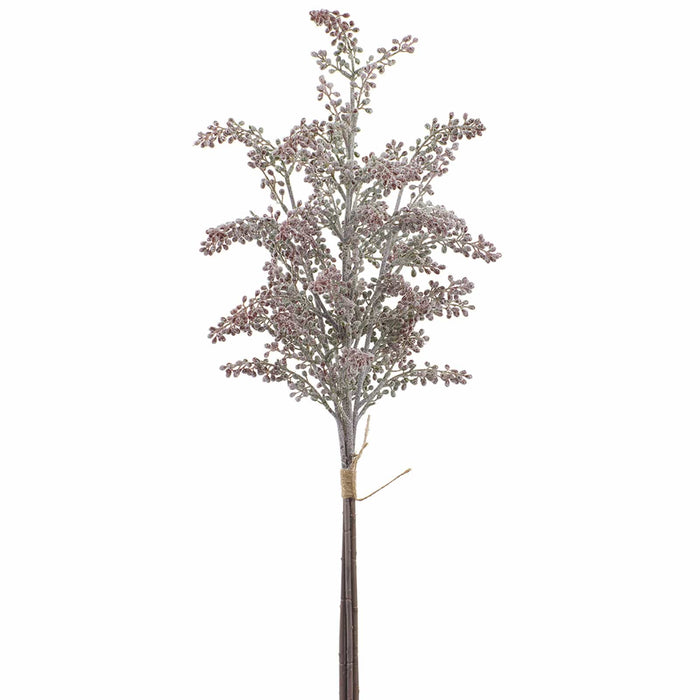 28" Flocked Artificial Sedum Stem Bundle -Burgundy/Green (Pack of 12) - XAQ385-BU/GR