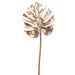 26" Split Philodendron Monstera Leaf Artificial Stem -Gold (Pack of 12) - XAQ409-GO