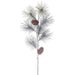 39" Glittered Shortleaf Pine & Pinecone Artificial Stem -Green/Brown (Pack of 6) - XAQ428-GR/BR