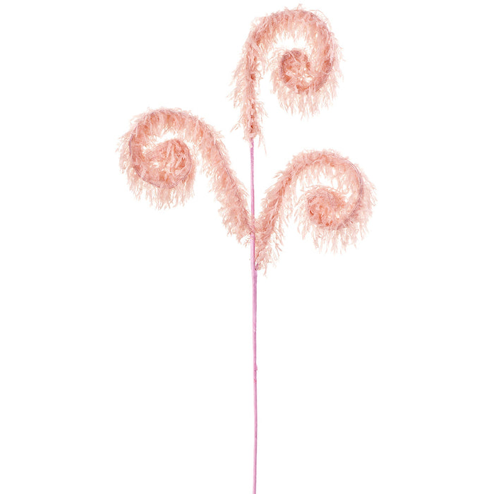 29.5" Curly Artificial Stem -Blush (Pack of 24) - XAQ478-BS