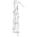 22" Hanging Beaded Faux Crystal Drop Stem -Silver (Pack of 12) - XAQ522-SI