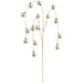 36.5" Hanging Plastic Ball Artificial Stem -Champagne (Pack of 12) - XAQ533-CN
