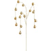 36.5" Hanging Plastic Ball Artificial Stem -Gold (Pack of 12) - XAQ533-GO